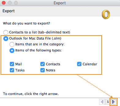 outlook message export for mac